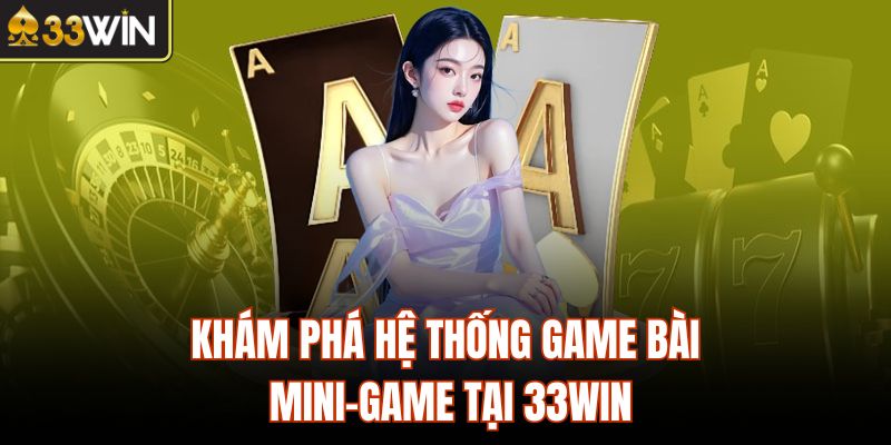 Khám phá hệ thống game bài mini-game tại 33Win